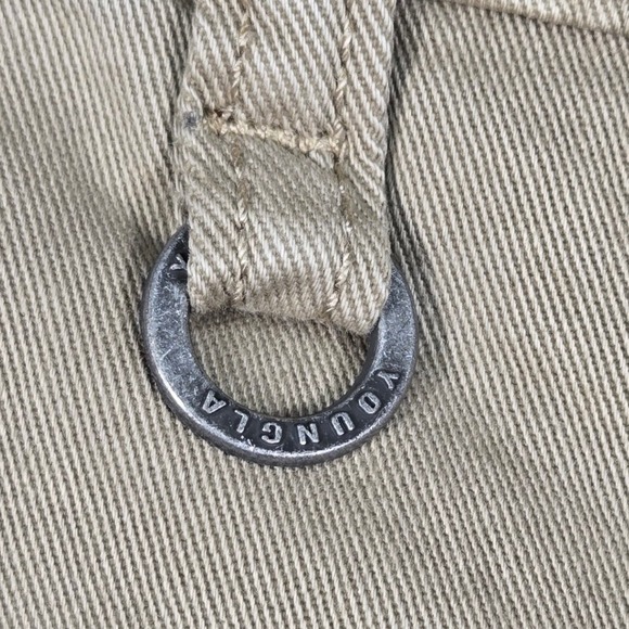 YoungLA Cargo Pants Mens L Khaki Tan NEW 6032 Adjustable Waist Straight Leg - Picture 10 of 16